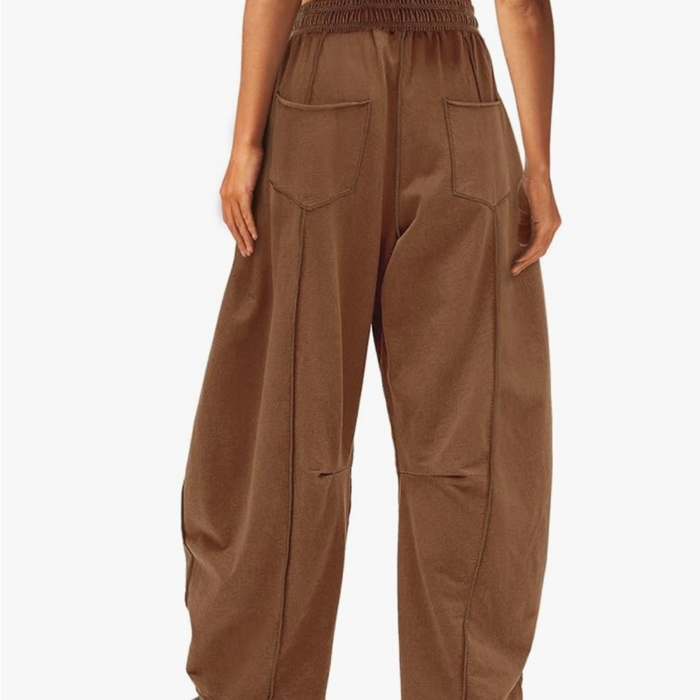 Amazon Brown Women's Barrel Pants - Picture 2 of 4